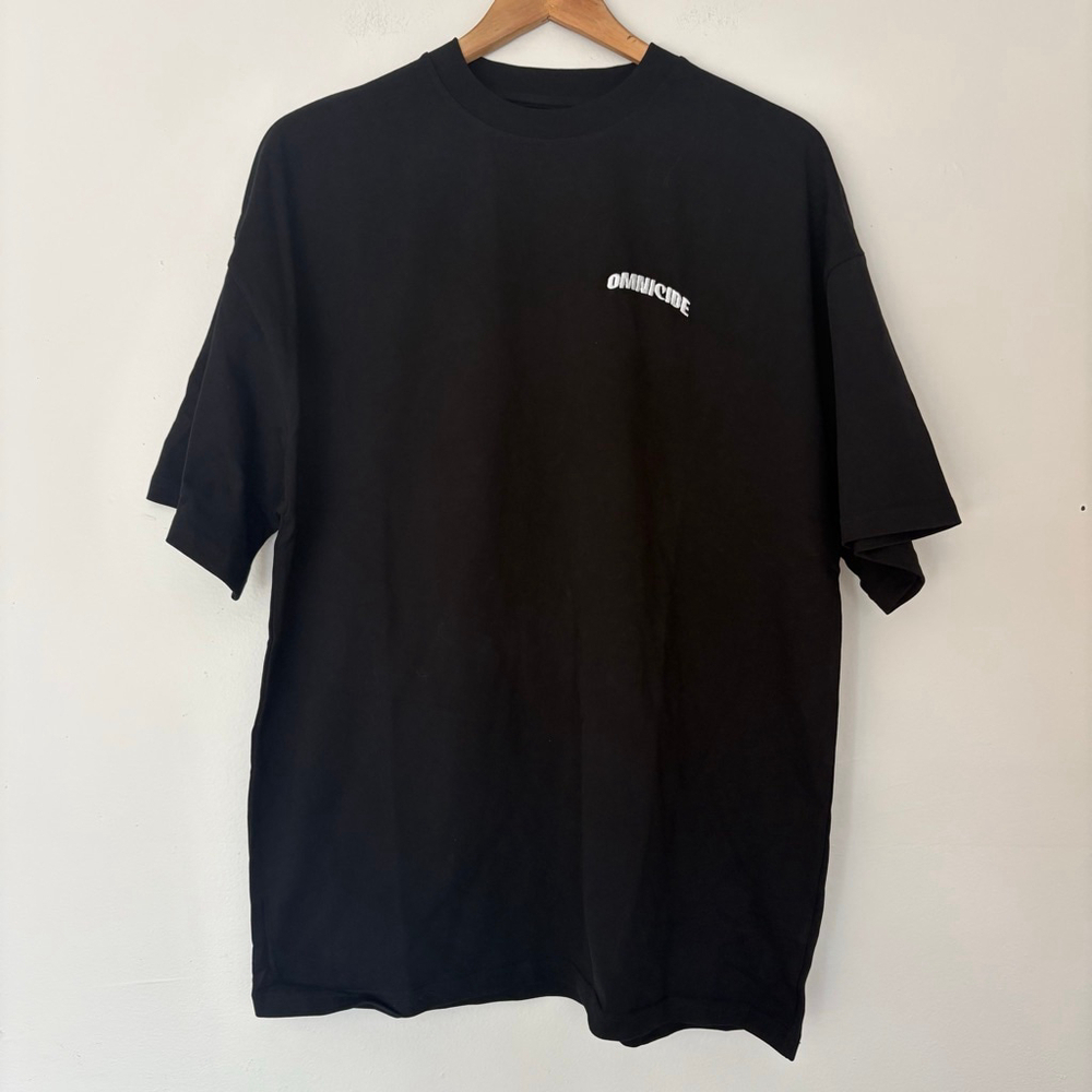 Men's Omnicide T-shirt Size S Black 100% cotton